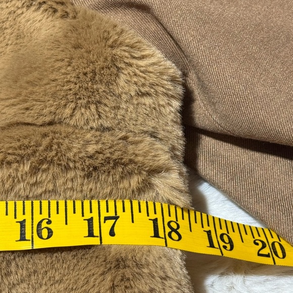 Treasure and Bond x Something Navy coveted camel & faux fur coat Small Nordstrom - Picture 12 of 14